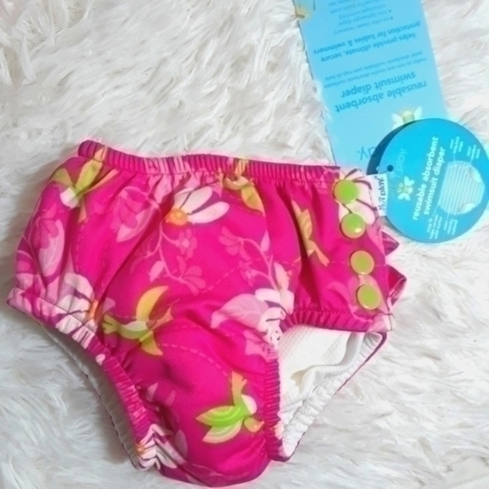 I Play Reusable Absorbant Swimsuit Diaper-6 Months
